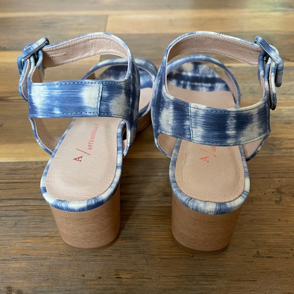 Anthropologie Wood Platform heels - Picture 2 of 4